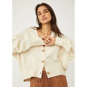 Free People Found My Friend Cardigan Cream XS
